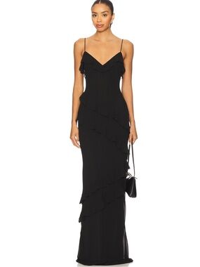 MAJORELLE Aesha Gown in Black
